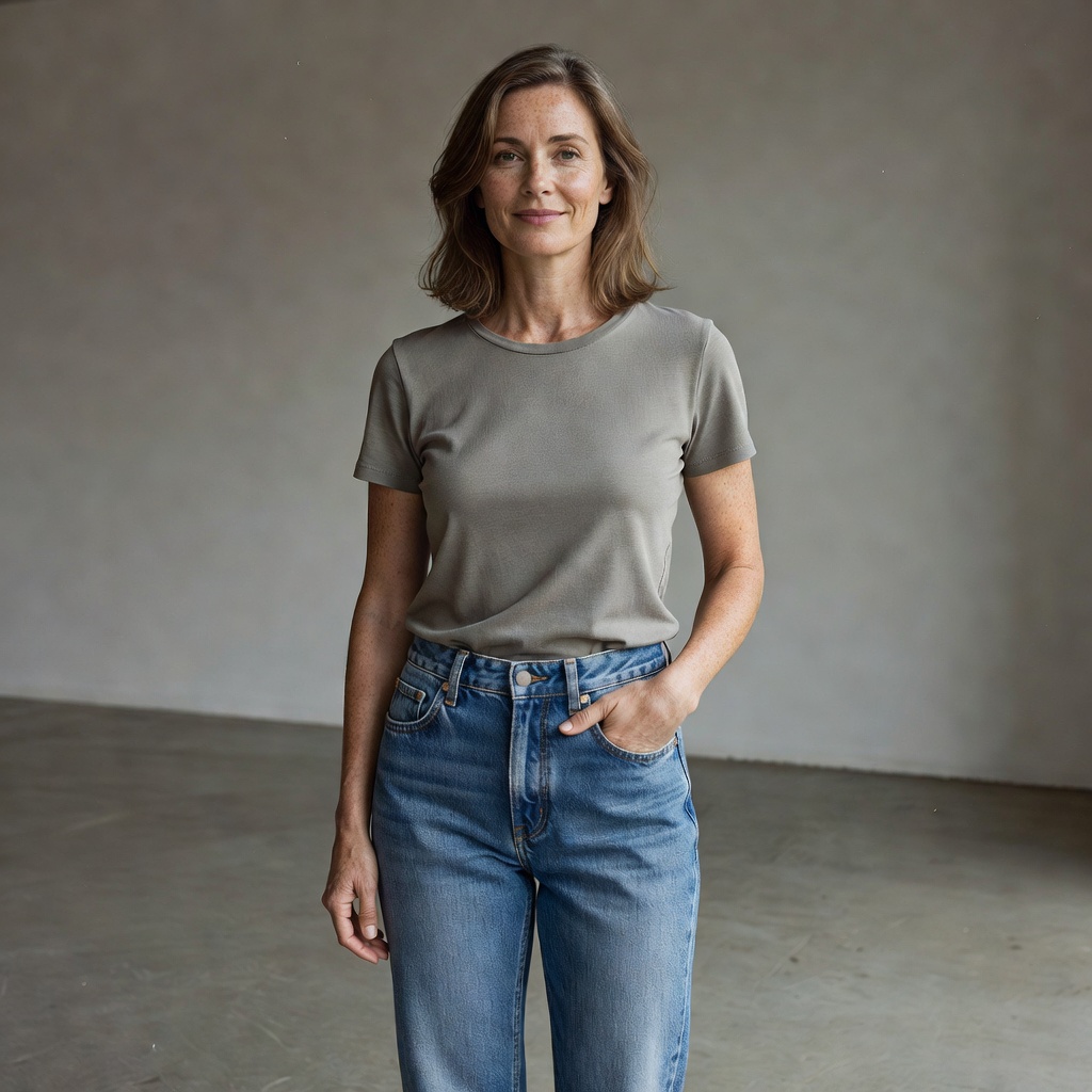 High-Waist Denim Made a Comeback